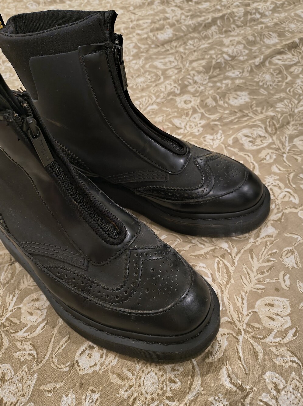 Dr. Martens Jemison Wing Tip Zip Up Oxford Chukka Boots Size 7-7.5 - Picture 7 of 11